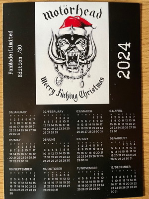 Motörhead Calendar 2024 New