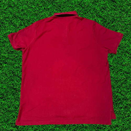 U.S. Polo Assn. red polo shirt XXL used with stains and tears