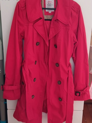S.Oliver trench coat like new, red, size M