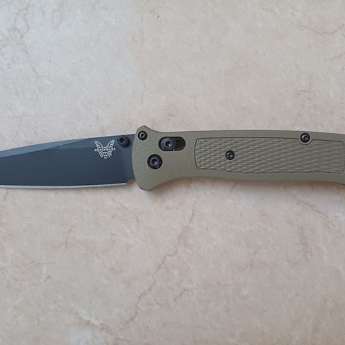 Benchmade 537bk-06 knife like new with grivory handle and stainless steel blade