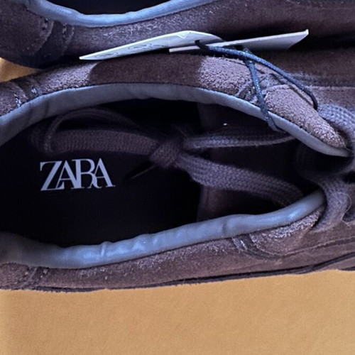 Zara men's suede loafers brand new, size 43, brown