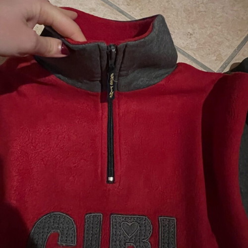 Sweatshirt like new, gray and red, size S