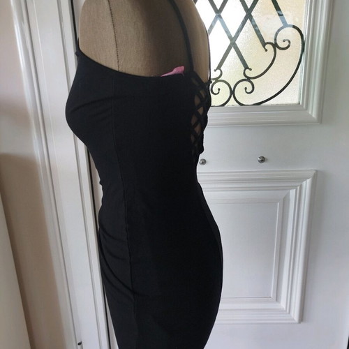 Black dress Pink Woman like new, size S