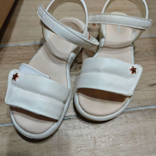 Geox sandals size 34 for girls, used, white