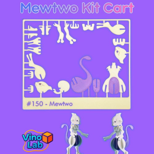 Mewtwo Kit Card 3D printed model