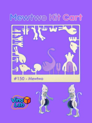 Mewtwo Kit Card 3D printed model