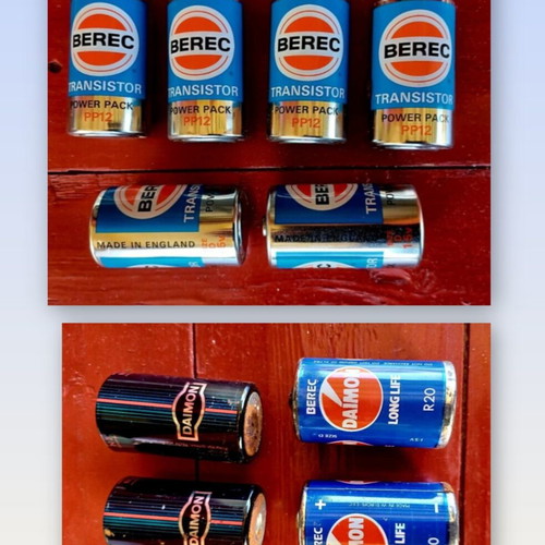 Berec & Daimon batteries used, pack of 10, empty