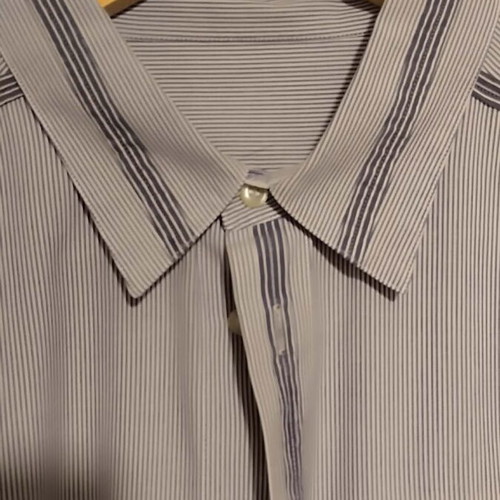 Stoffels striped blue shirt like new, size L/XL