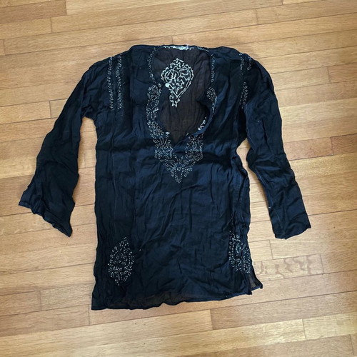 Kaftani S size 9-10 years 100% cotton black new