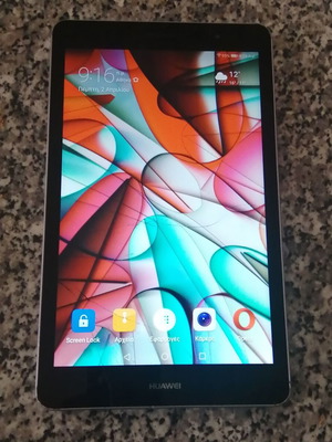 Mediapad T3 8' used with screen crack, fully functional