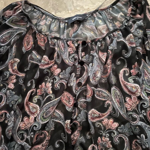 Bsb blouse semi-transparent with loose sleeves size 42 like new
