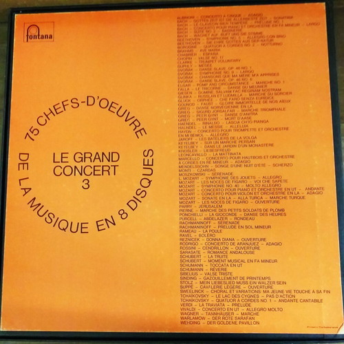 Le Grand Concert No3 box set with 8 used classical music records