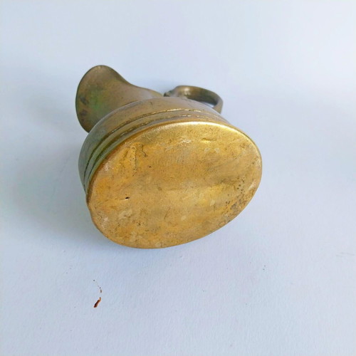 Brass Pitcher used, hand-crafted vintage solid brass