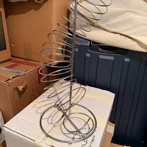 Orange holder stainless steel like new