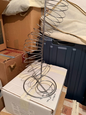 Orange holder stainless steel like new