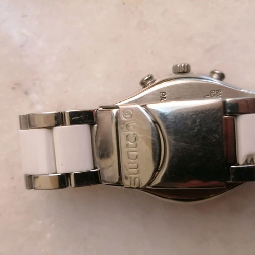 Ρολόι Swatch γυναικείο μεταχειρισμένο, άσπρο