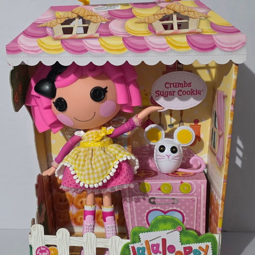 Lalaloopsy MGA Entertainment Crumbs Sugar Cookie Doll 33cm with Pet Mouse new