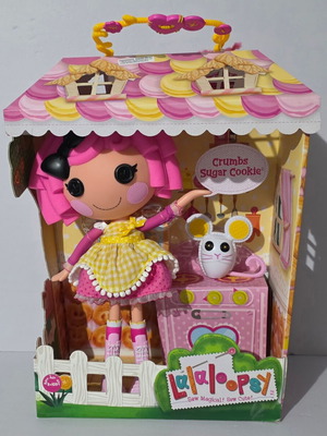Lalaloopsy MGA Entertainment Crumbs Sugar Cookie Doll 33cm with Pet Mouse new