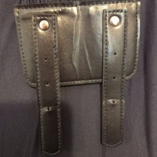 Women's dress dark blue like new, 95% Viskose with belt