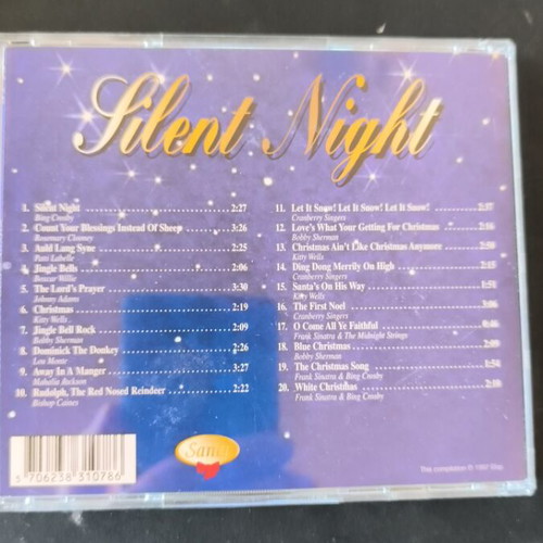 Silent Night CD with 20 Beautiful Christmas Songs like new
