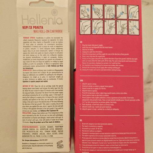 Wax Heater and Hellenia Wax Roll-On Set new