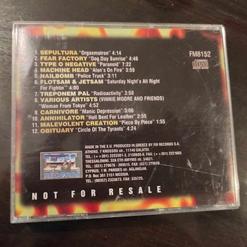 Explosive Metal Cover Versions CD used, metal