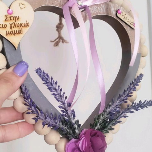 Wooden hanging decorative heart for mom new
