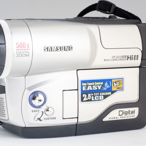 Samsung VP-L610 (PAL) 8mm Hi8 Camcorder used, battery and charger included