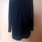  Μπλούζα  ανοιξιάτικη σε  άριστη κατάσταση  με δύο υφάσματα  Βισκόντι και βαμβακερό  φλοραλ  μπροστα  μαύρη πίσω