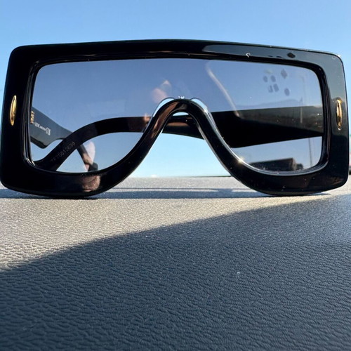 Loewe sunglasses used, black mask statement