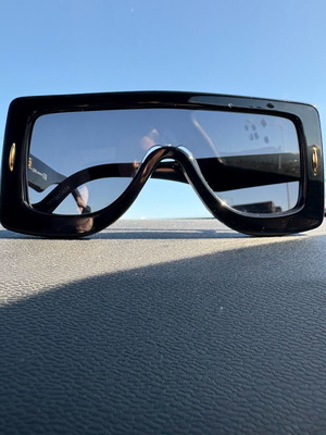Loewe sunglasses used, black mask statement