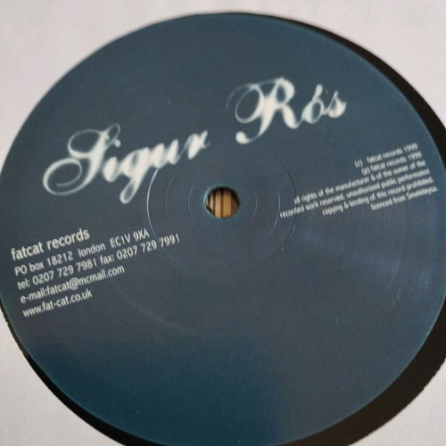Sigur Ros Svefn-G-Englar 12" single like new