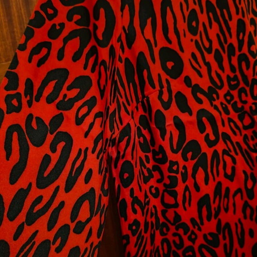 Long satin animal print dress Zara (unworn)