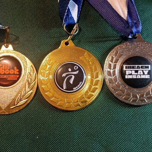 Beach Volley collectible medals like new, set of 5, 10 years old
