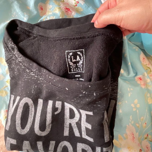 L.A Dolls medium cropped distressed style sweatshirt, perfect condition
