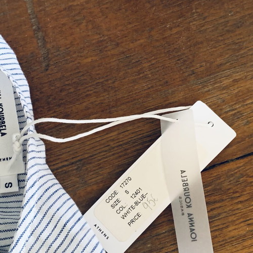 Ioanna Kourbela striped summer dress small, new
