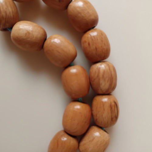 Handmade Begleri Worry Beads from Natural Beech Wood, 13+1 Beads