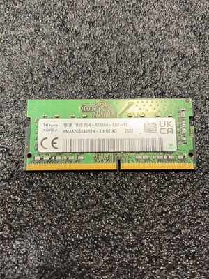 16GB DDR4 SK-Hynix SO-DIMM RAM σαν καινούργιο, PC4-3200AA, CL-19