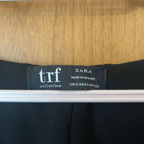 Zara TRF black mini dress tunic S like new