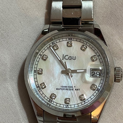 Jcou wristwatch like new, silver women's