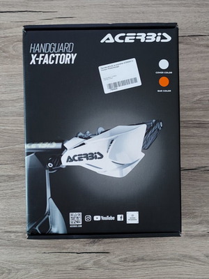 Acerbis X-Factory universal handguards new, white/orange