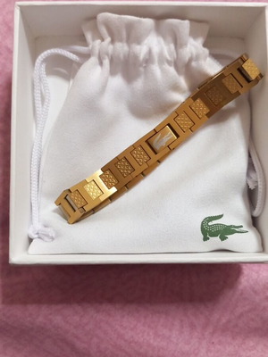 Lacoste golden bracelet