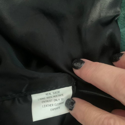 Suede vest like new, green, size XXL