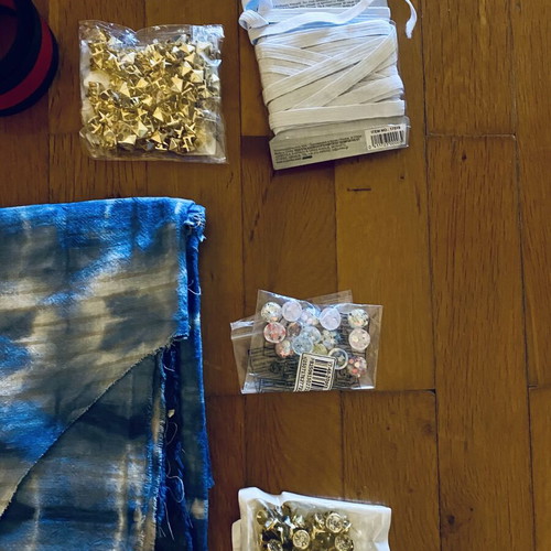 Fabrics, trims, studs, beads and more craft supplies