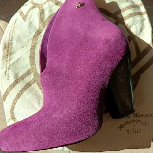 Vivienne Westwood by Melissa ankle boots new, size 38, pink