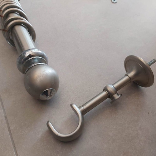 Double metal curtain rods set used with mechanism Φ35, length 2.65 m