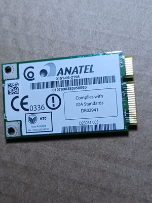 Fujitsu Amilo PI 1556 wireless network card used