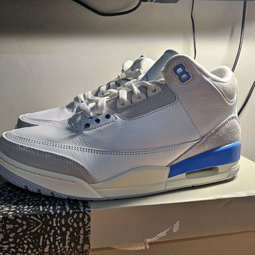 Jordan sneakers new, white and blue, size 45