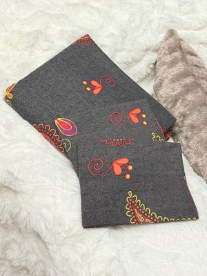 Duvet cover set with 2 pillowcases like new, reversible design
