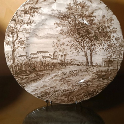 Handmade ceramic plates signed by Andreas Zymatikas, like new, set of 4